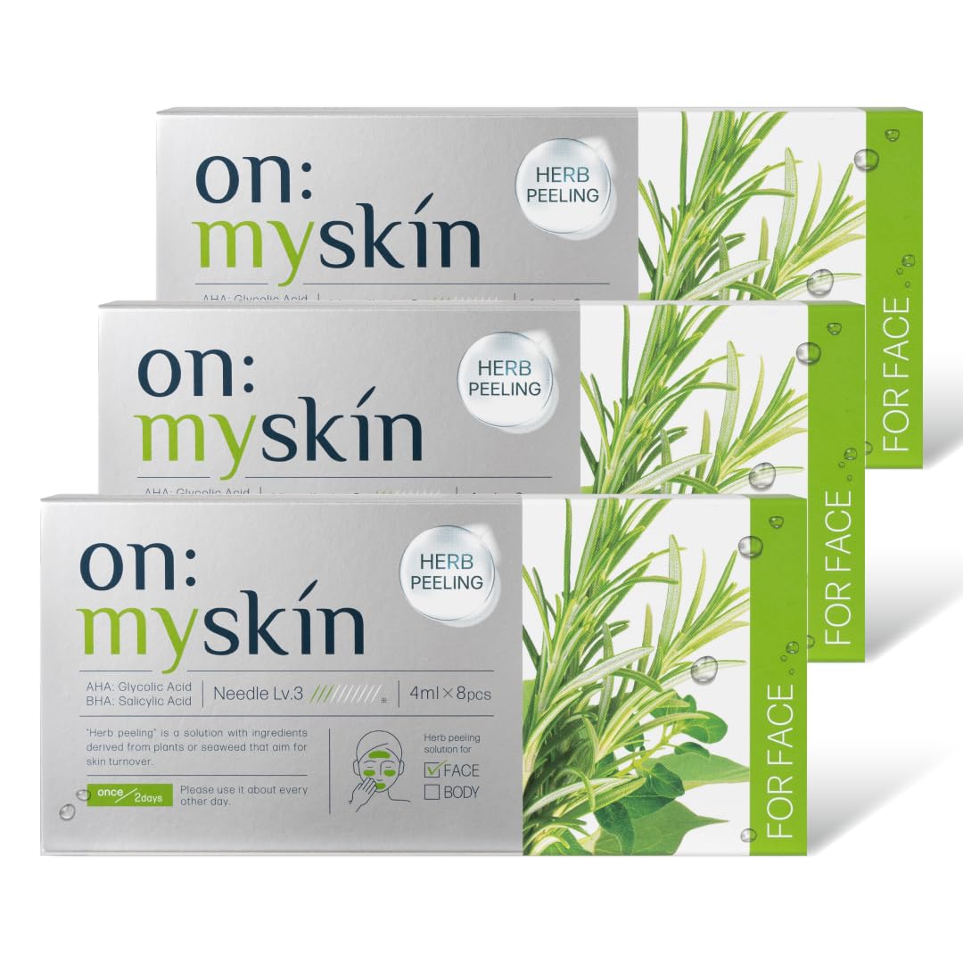 

Набор для лица Травяной пилинг Микроигольный Поры Косметика Разработано в сотрудничестве с корейскими исследованиями косметики [Официальный] onmyskin 3-коробочный Домашний