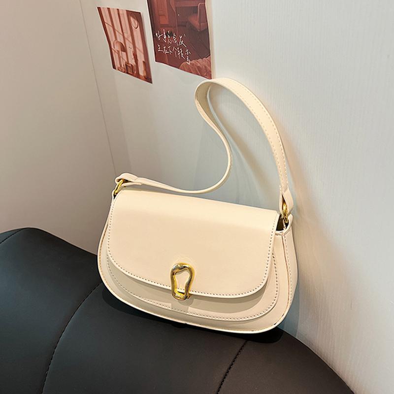 French Retro Women's One Shoulder Bag  Autumn New Versatile Crossbody Bags Texture Leather Underarm Bag Luxury Party Handbag