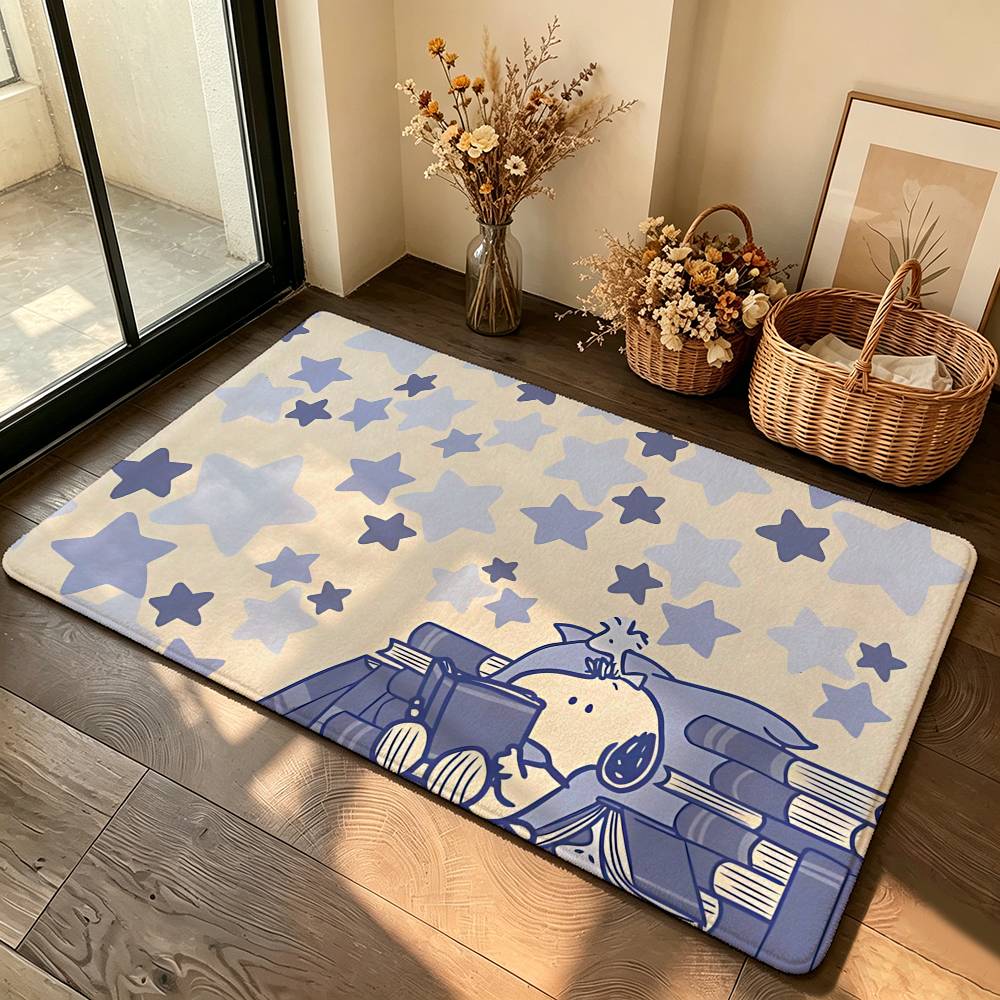 Classic-S-sNoOPyS Kawaii Carpet Bathroom Anti-slip Mat Door Mat Home Decoration Mat Entrance Door Mat Scratch-resistant Door Mat