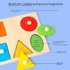 Montessori-Zuordnungsbrett für geometrische Formen: Früherziehungsspielzeug für Kleinkinder von 0–3 Jahren