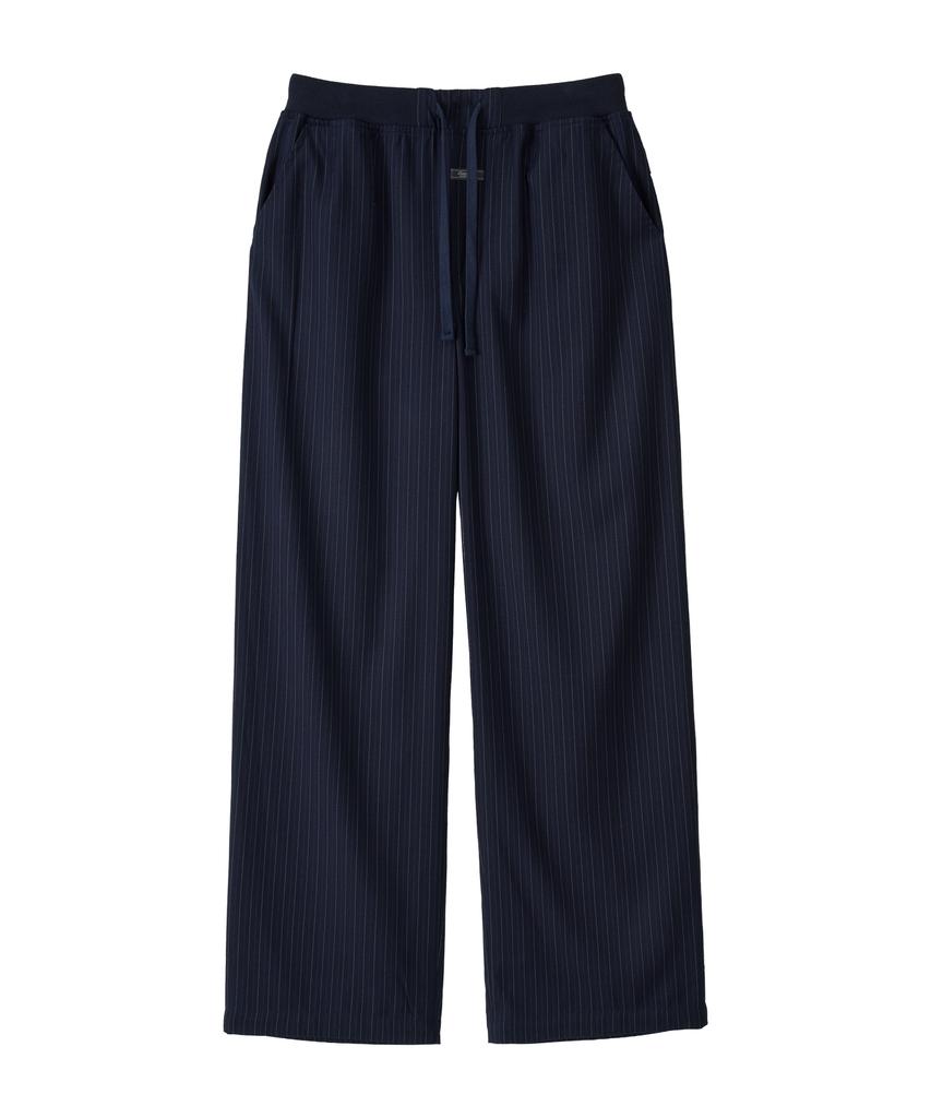 Biteoseljeu Pinstripe Wide Banded Slacks - Navy