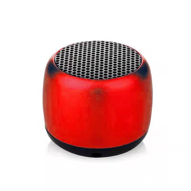 Mini Bluetooth-compatible Speaker Portable Intelligent One Drag Two Small Steel Cannon Metal Wireless Bluetooth Sound Subwoofer