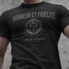 Légion Étrangère Française Devise 1 Régiment de Cavalerie T-shirt Emblème Unisexe. T-shirt d'été en coton à manches courtes et col rond Unisexe Nouveau S-3XL