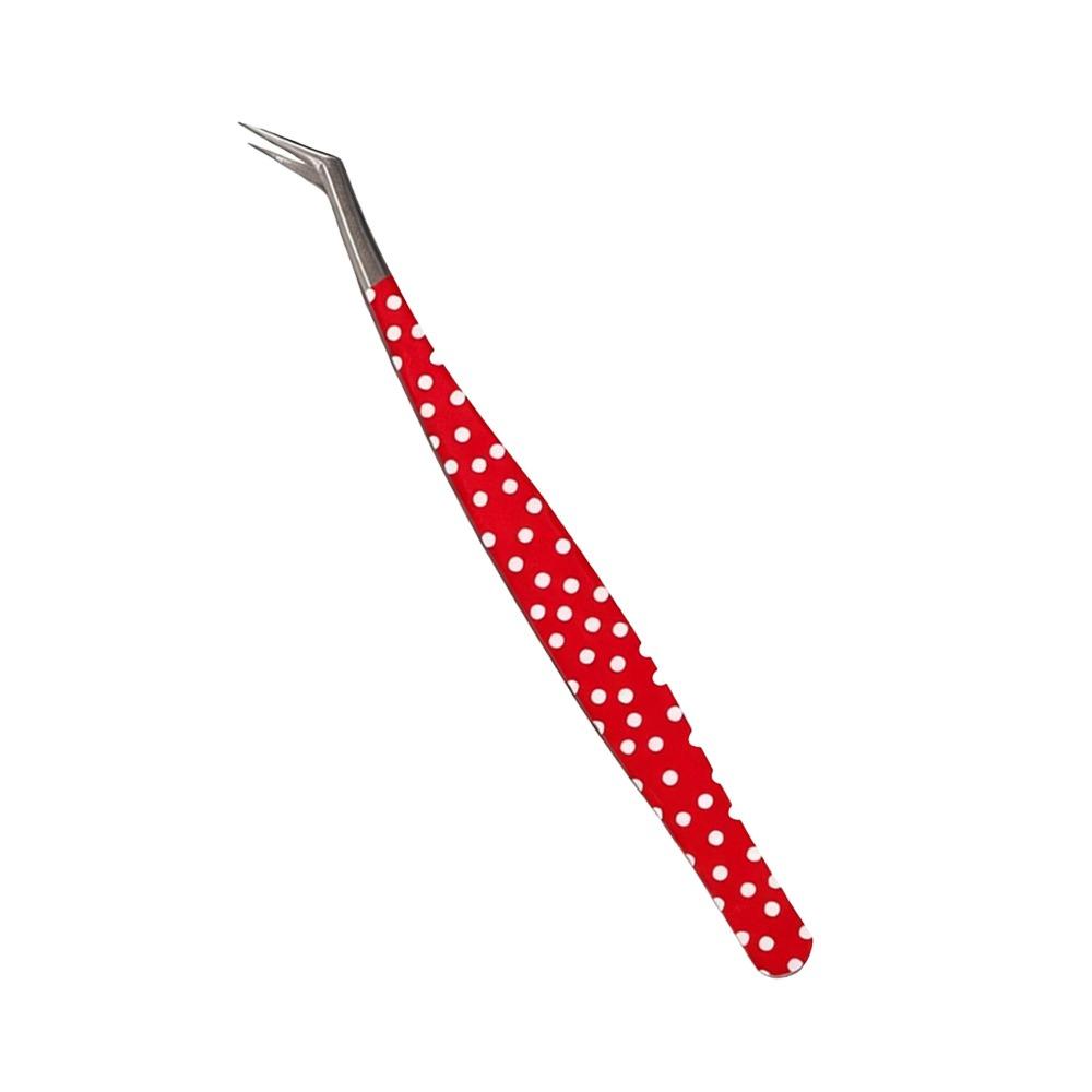 Stainless Steel Curved Stickers Tweezers Anti-static Lashes Extension Tweezer Extensions Grafting
