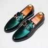 Fashion Men's Casual Leather Shoes Mens Fashion Patchwork Party Wedding Loafers Moccasins Men Slip-on Light Comfortable Driving Flats