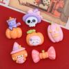 10Pcs New Cute Halloween Pumpkin Ghost Cat Series Flat Back Resin Cabochons Scrapbooking DIY Jewelry Craft Decoration Accessorie