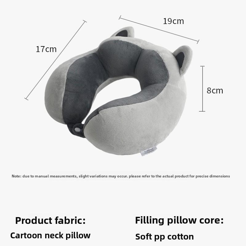 Cartoon U-shaped Pillow Hump Neck Pillow Office Nap Neck Pillow Travel Portable Aircraft Pillow Soft Neck Pillow