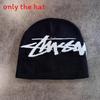 Letter Color Solid Pattern Neutral Casual Warm Knitted Hat For Autumn And Winter
