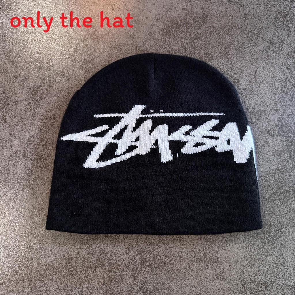 Letter Color Solid Pattern Neutral Casual Warm Knitted Hat For Autumn And Winter