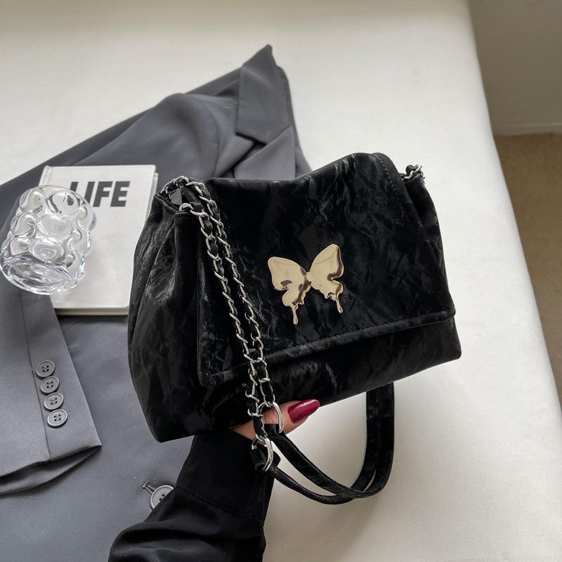 Women's Large-capacity Commuting Butterfly Element Tote Bag Going Out for Travel Shoulder Messenger Bag Urban Commuting