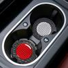 1x Carbon Fiber Car Cup Holder ert Coaster Anti-Slip Mat Pads Car Accessories