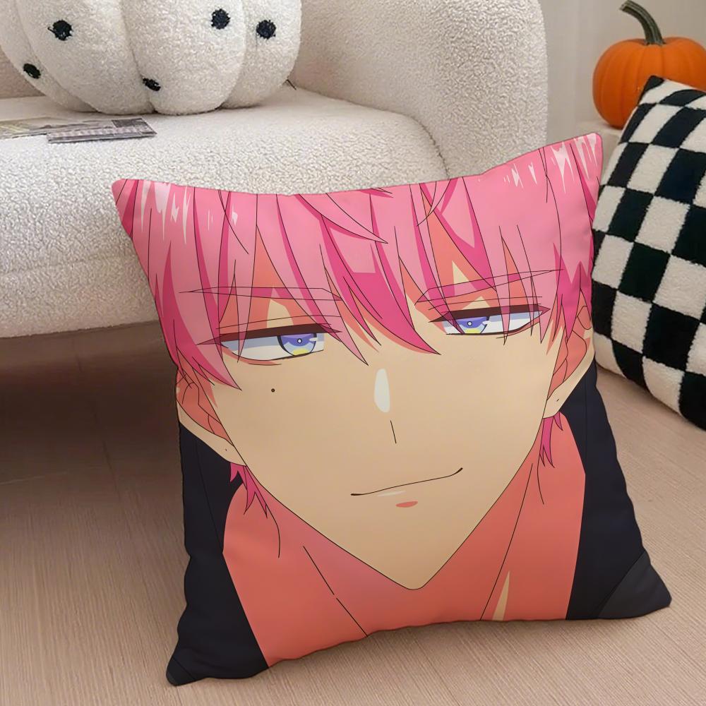 Casual Fashion Cute TTamons BSide Anime Cushion Cover Linen Pillow Case Soft Breathable Protective Couch Room Decoration