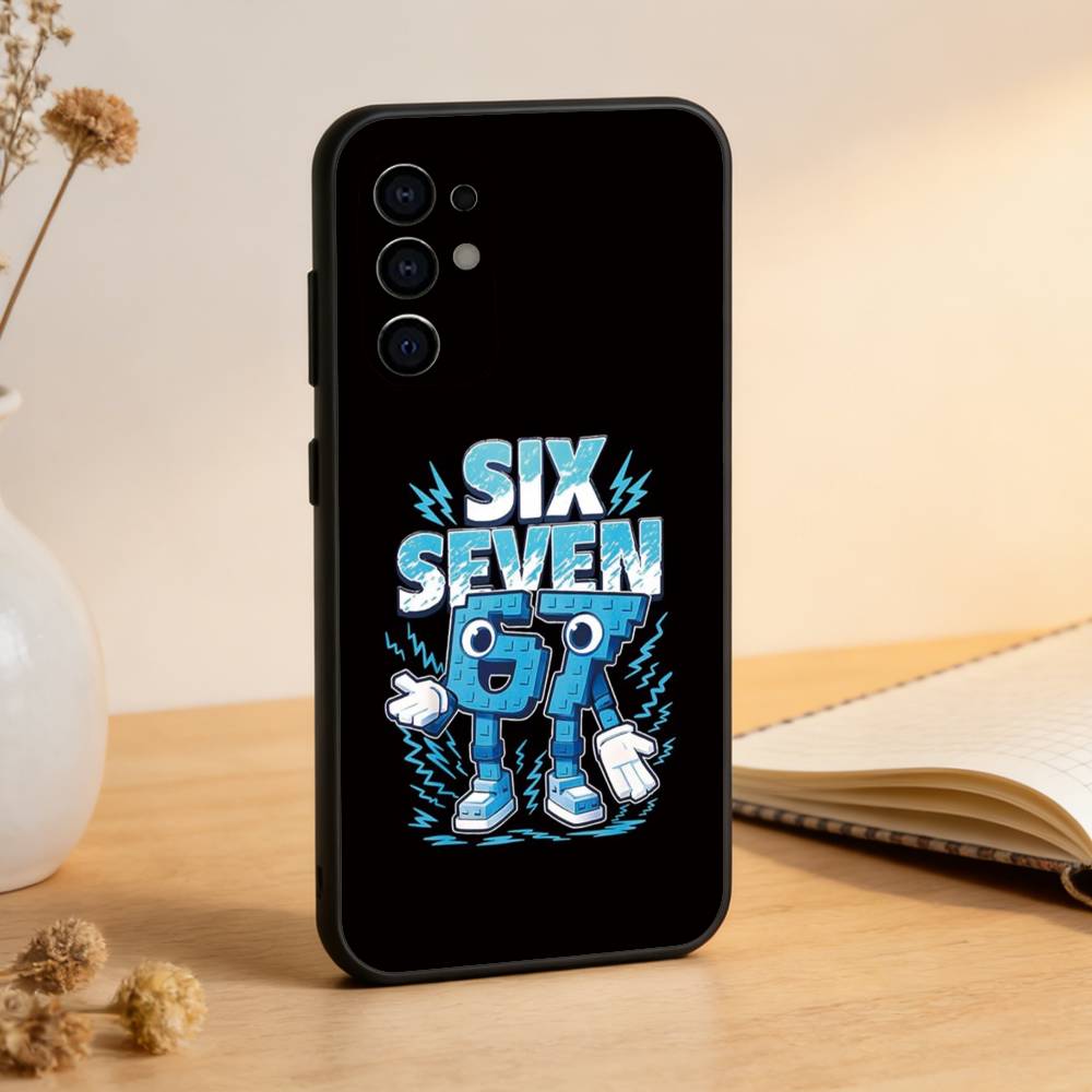 

Шість Сім 67 Чохол для телефону Чорний Силіконовий М який Для Samsung S25,S24,S21,S22,S23,S30,Ultra,S20,Plus,Fe,Lite Samsung S24Plus