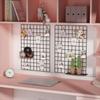 Black Wire Mesh Panel Detachable Rust-resistant Photo Wall Grid Shelf Metal Pet Playpen Panel