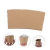 BESTOYARD 100pcs Hot Cup Sleeves Kraft Paper Coffee Sleeves Hot Cup Jacket Holder Insulated Drink Sleeves