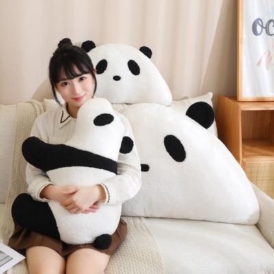 Almofada decorativa panda preto e branco brinquedo de pelúcia boneca panda gigante almofada para casa sofá boneca de pano para menina