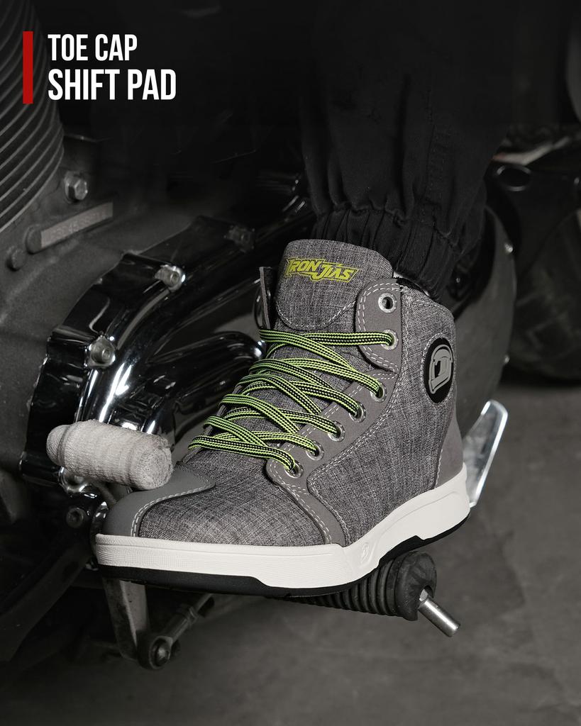 Motorcycle Riding Motorcycle Motorcycle Regular Thick Abrasion Gray [IRON JIA'S] Shoes, Shoes, Boots, Shoes, Wear, Sole, Breathable, Resistant,