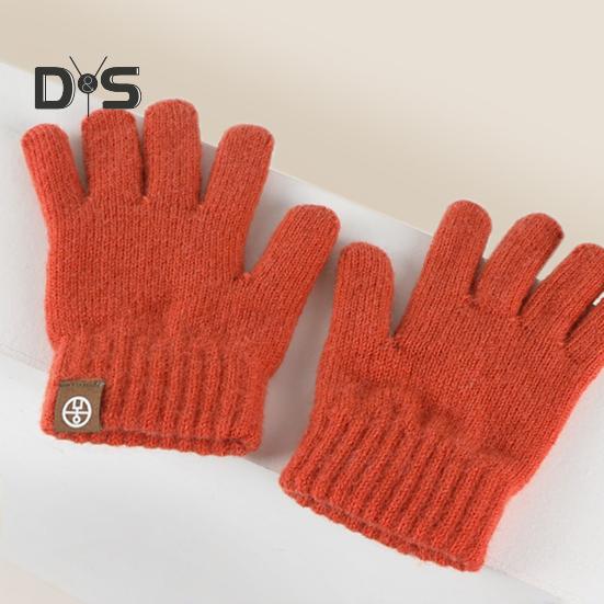 3 Pcs/Set Children Winter Hat Scarf Gloves Set Thick Knitted Ear Protection Cap Gloves Stretchy Windproof Winter Outdoor Cycling Dome Beanie Neck