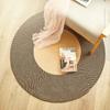 Hand-Woven Cotton Rope Woven Carpet Natural Style Floor Rug Soft Round Floor Mat  home decoration