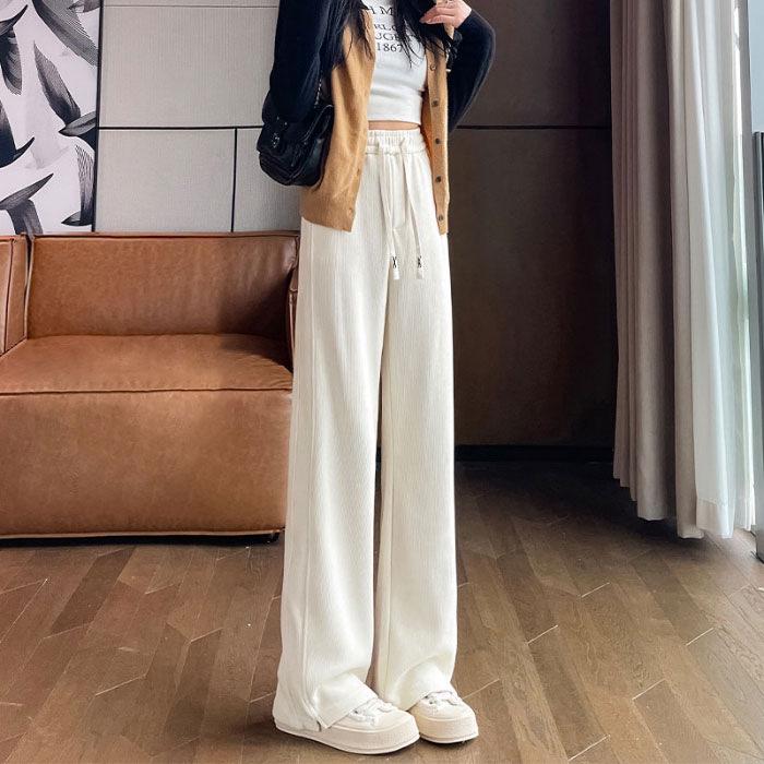 

Женские повседневные узкие спортивные брюки с высокой талией: Мягкие варианты с широкими и узкими штанинами на осень/зиму. L