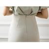 Fashionable Irregular Mid-length Skirt for Women in Spring New Temperament Sexy High Waist Hip-packing One-step Skirt