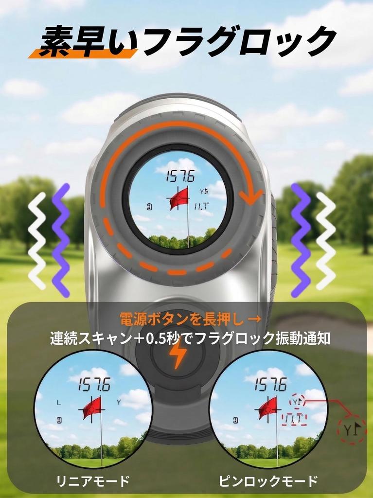 Golf Laser Maximal 1300 7x Fahnen-Lock Vibration Steigung Unabhängige Steigung Laser Klasse 1 Grauer Entfernungsmesser, Magnetisch, Yards, Vergrößerung, Funktion, USB-C