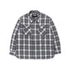 Freedom Back Logo Check Shirt Jacket (Black)