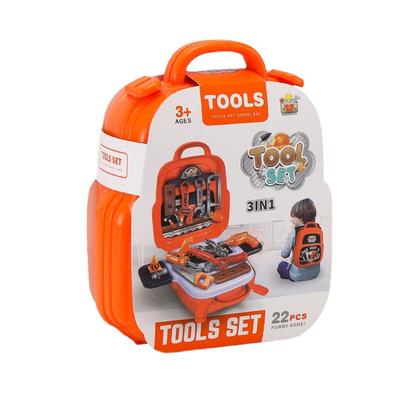 Infants Simulation Toolbox Educational Baby Toys Toddlers Play House Suitcase Unisex Children Repairing Tools Backpack Box Set