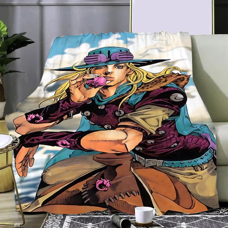 Anime JoJo's Bizarre Adventure Printed Blanket Picnic Blankets Warm Blanket Soft and Comfortable Home Travel Birthday Gift