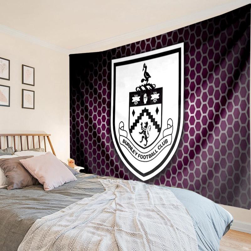 Football Club Burnley Tapestry, Unique Design Tapestry, Wall Decor for Bedroom,Livingroom, Playroom,Heartwarming Fan Holiday Gifts