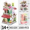 Tree House Moc Building Blocks Toys for Children Girl 6 To 10 Year Old  Flower Shop Moc Street View Building Blocks Adults Brick