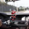 Vintage Skull Style Flower Car Ornament Acrylic Hanging Decoration For Halloween