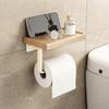 No Drilling Tissue Holder Self Adhesive Wall Mounted Rack Toilet Paper Organizer Organize Storage