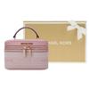 Michael Kors Jet Set Metallic Hardware Faux Leather Shoulder Crossbody Handbag Medium Women Handbags Beige Pink 35T2GTTC6I-688