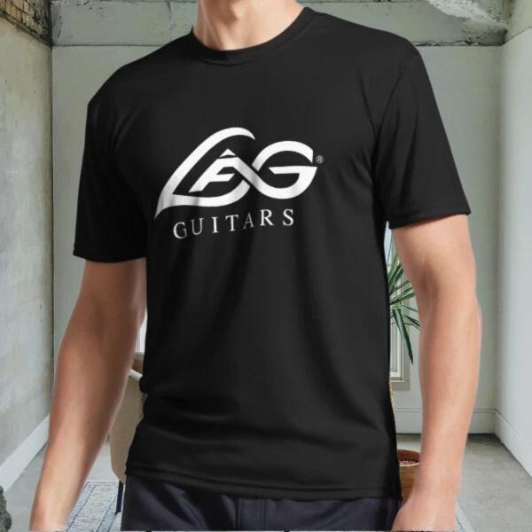 New Lag Guitars Active Logo Men s Black T shirt Funny Size S to 5XL 2XL