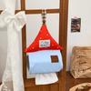 Wall Mounted Tissue Box Polka Dot Small House Bedroom Living Room Tissue Box