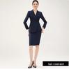 Navy Blue High-End Professional Goddess Suit - Spring/Autumn Two-Piece Skirt Set for Jewelry Store Workwear