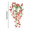 1PCS Artificial Fake Morning Glory Hanging Flowers Lifelike Outdoor Decor Garden Wall Hanging Plants Wedding Decoration