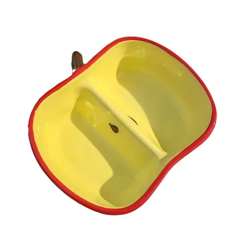 Niedliche Cartoon Keramikschale Teller Lustige Fruchtform Haushalt Snackteller für Hochzeit Luxus Saucen- & Gewürzservierteller Kleiner Teller