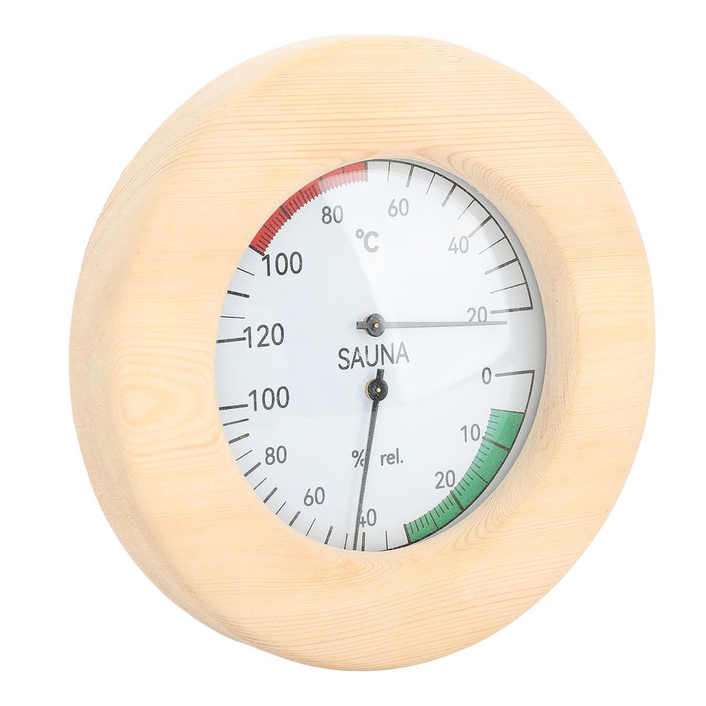 Sauna Hygrothermograph 2 In 1 Wall Mounted Real Time Monitoring Sauna Room Thermometer and