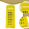 1/64 Miniature Phone Booth Telephone Collectibles Accessories DIY Projects Retro Railway
