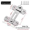 Stainless Steel Anti-theft Door Bolt Latch for Bathroom and Household Sliding Doors