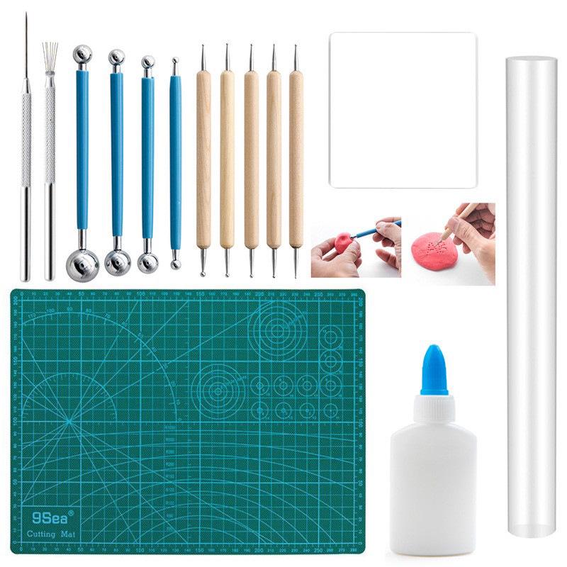 25-Piece Cross-Border Pottery and Polymer Clay Sculpting Tools Set