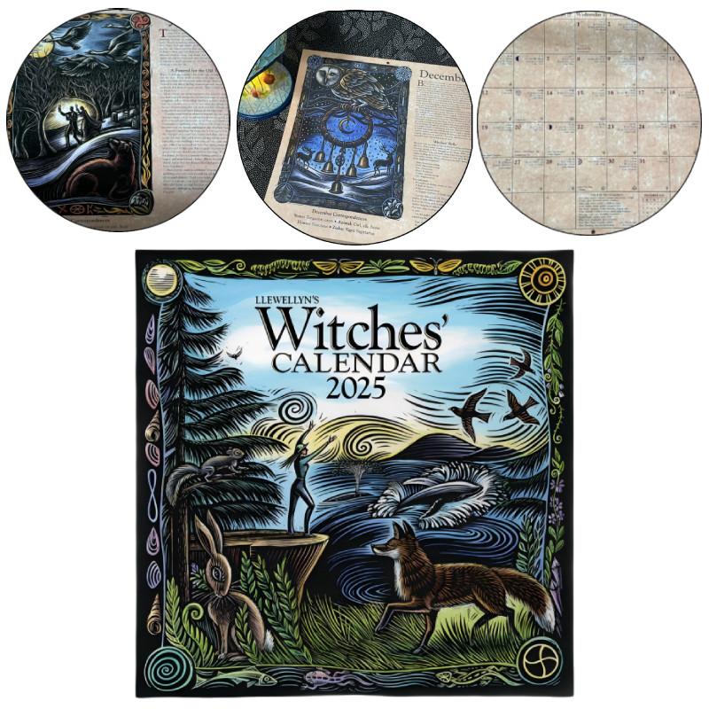 2025 Witches Calendar Captivating Witch-themed Calendar Great For Business Gifts