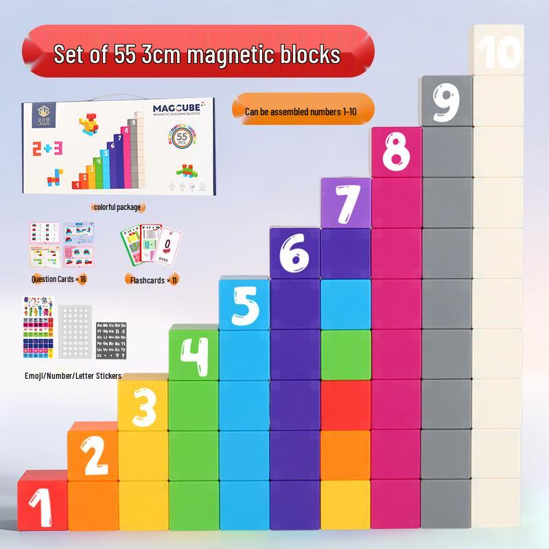 100-Piece 3cm Strong Magnetic Cube Set: Six-Sided ABS Geometric Building Blocks Toy