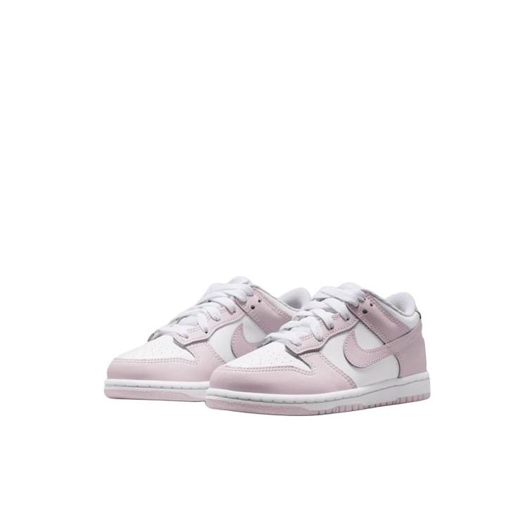 Nike Dunk Low PS Białe Jasnofioletowe Dziecięce Sneakersy Różowe FB9108-128