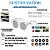 Shield Pink Oversized Sunglasses for Men Women Iridescent Mirror Lens UV400 Wraparound TR90 Sports Sun Glasses Cycling Shades