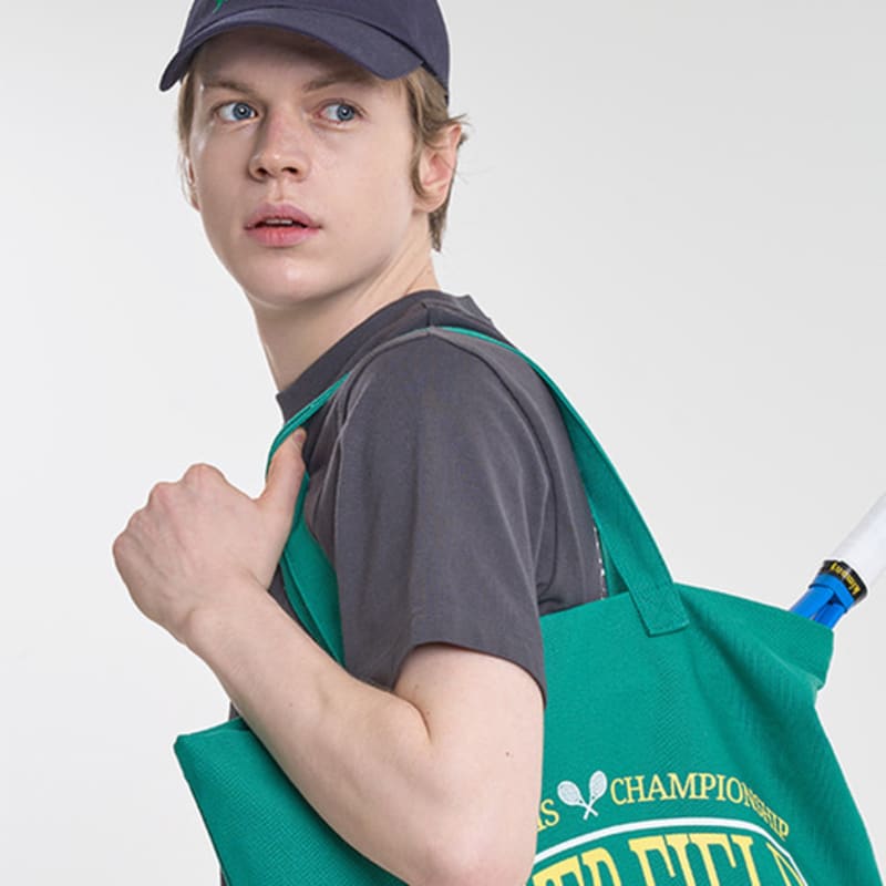 CLEVER FIELD Peach alone ball cap_NAVY