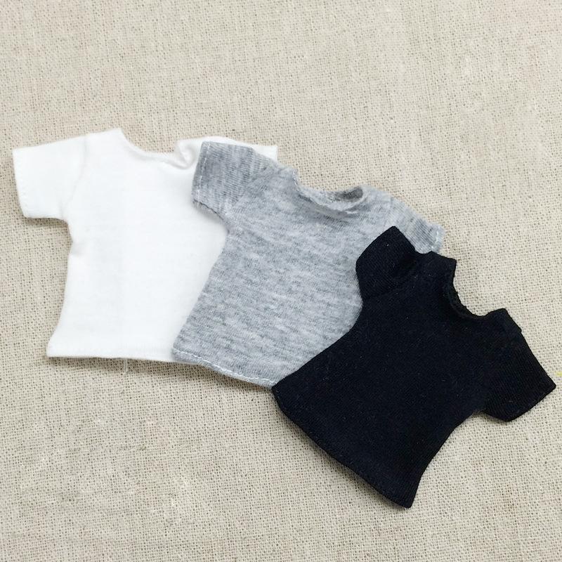 1 SZTUKA T-shirt dla lalki 1/6 dla blyth Codzienne ubrania koszulki barbi dla Licca, Azone, kurhn Akcesoria do koszulek dla lalek