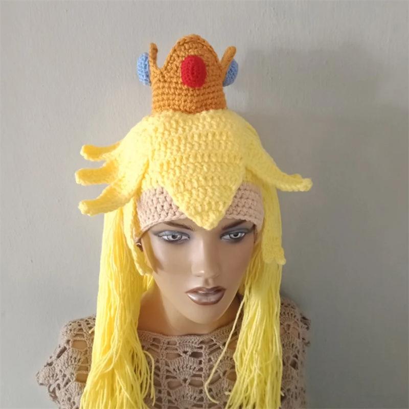 

Новая стильная шапка-гриб ручной работы, связанная крючком, для взрослых Adult 57-59cm